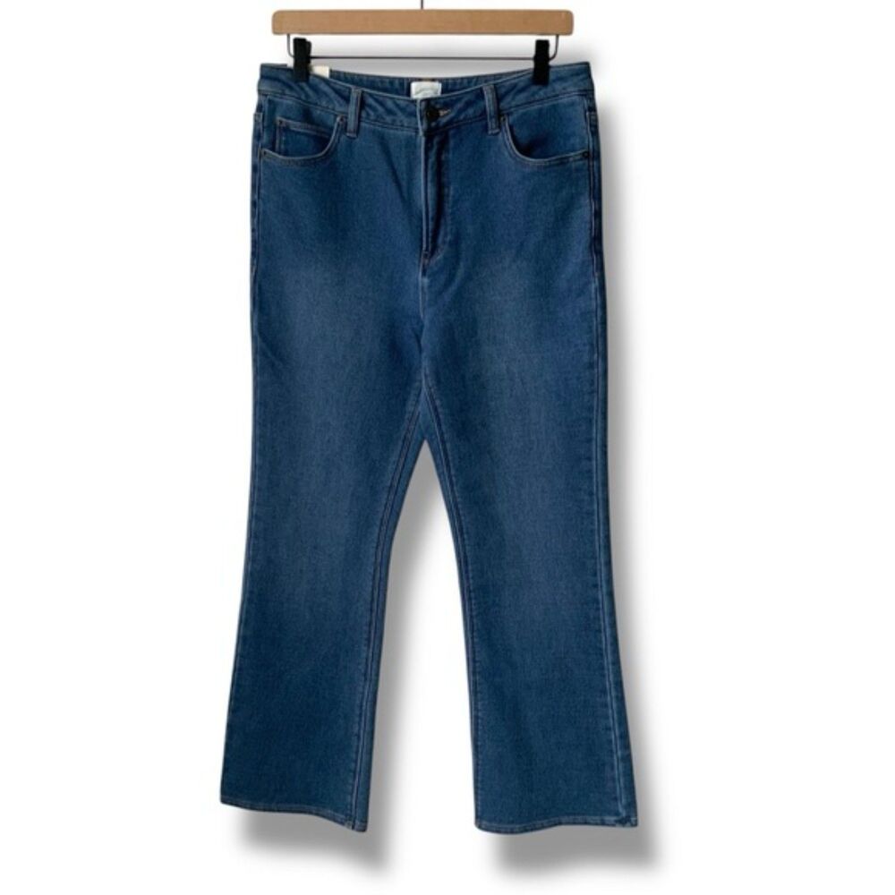 NWT Z SUPPLY Lia Jeans Ankle Kick Flare Blue Size 29